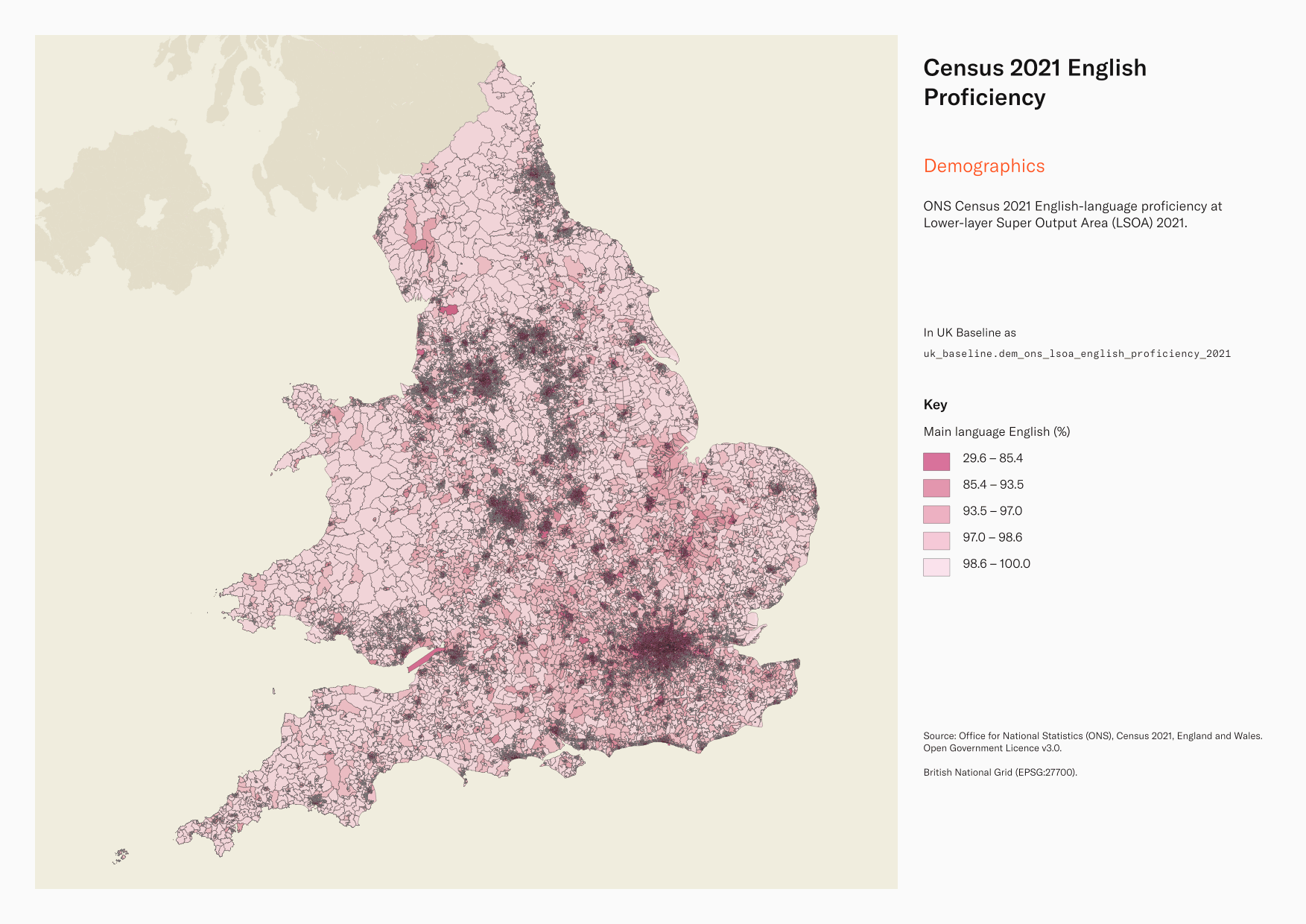 Census 2021 English Proficiency - uk_baseline data catalogue